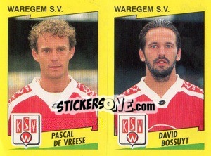 Cromo P.De Vreese / D.Bossuyt  - Football Belgium 1997-1998 - Panini