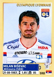 Sticker Milan Biševac - FOOT 2014-2015 - Panini