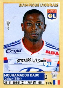 Sticker Mouhamadou Dabo - FOOT 2014-2015 - Panini