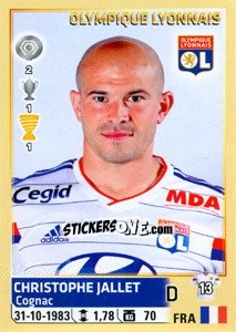 Sticker Christophe Jallet - FOOT 2014-2015 n. 201 - Panini