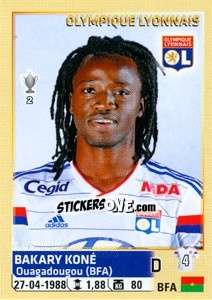 Cromo Bakary Koné - FOOT 2014-2015 - Panini