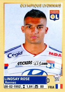 Figurina Lindsay Rose - FOOT 2014-2015 - Panini