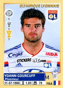 Sticker Yoann Gourcuff - FOOT 2014-2015 n. 208 - Panini