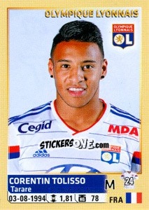 Sticker Corentin Tolisso - FOOT 2014-2015 n. 212 - Panini
