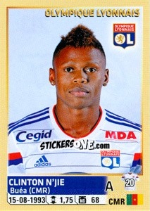Sticker Clinton N'Jie - FOOT 2014-2015 n. 213 - Panini