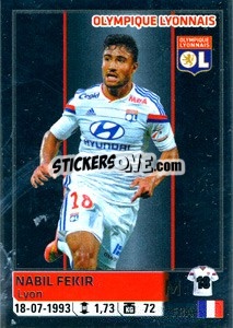 Sticker Nabil fekir - FOOT 2014-2015 n. 215 - Panini