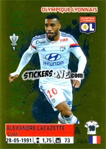 Sticker Alexandre Lacazette - FOOT 2014-2015 - Panini