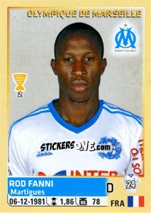 Figurina Rod Fanni - FOOT 2014-2015 - Panini