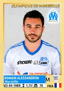 Cromo Romain Alessandrini - FOOT 2014-2015 n. 230 - Panini