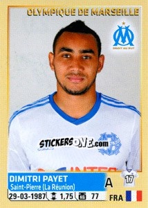 Sticker Dimitri Payet - FOOT 2014-2015 n. 237 - Panini