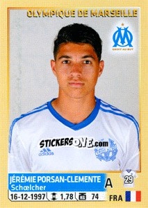 Figurina Jérémie Porsan-Clemente - FOOT 2014-2015 - Panini