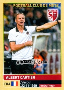 Sticker Albert Cartier - FOOT 2014-2015 n. 244 - Panini