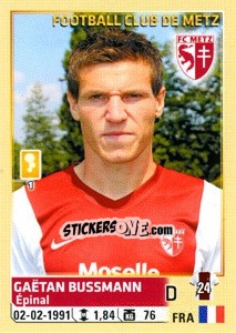 Cromo Gaëtan Bussmann - FOOT 2014-2015 n. 246 - Panini