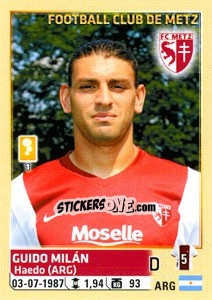 Sticker Guido Milán - FOOT 2014-2015 n. 250 - Panini