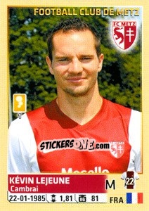 Figurina Kévin Lejeune - FOOT 2014-2015 - Panini