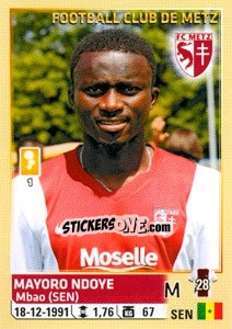 Cromo Mayoro Ndoye - FOOT 2014-2015 n. 257 - Panini