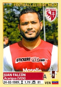 Cromo Juan Falcón - FOOT 2014-2015 n. 261 - Panini
