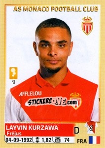 Sticker Layvin Kurzawa - FOOT 2014-2015 n. 275 - Panini