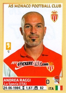 Sticker Andrea Raggi - FOOT 2014-2015 n. 276 - Panini
