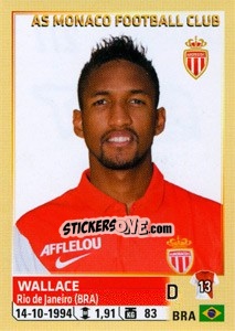 Figurina Wallace - FOOT 2014-2015 n. 277 - Panini