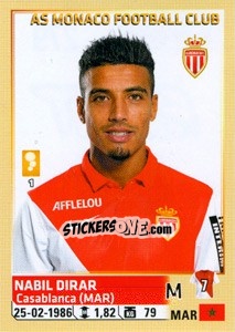 Cromo Nabil Dirar - FOOT 2014-2015 - Panini