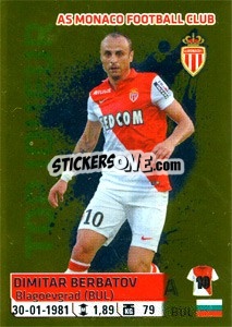 Sticker Dimitar Berbatov - FOOT 2014-2015 - Panini