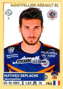 Sticker Mathieu deplagne - FOOT 2014-2015 n. 294 - Panini