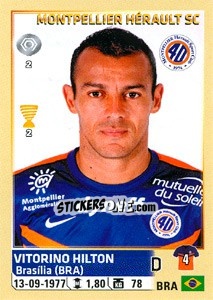 Sticker Vitorino Hilton - FOOT 2014-2015 n. 297 - Panini