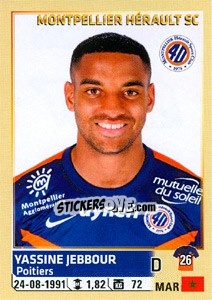 Sticker Yassine Jebbour - FOOT 2014-2015 n. 298 - Panini