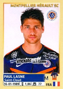 Figurina Paul Lasne - FOOT 2014-2015 - Panini