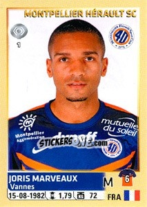 Figurina Joris Marveaux - FOOT 2014-2015 n. 302 - Panini