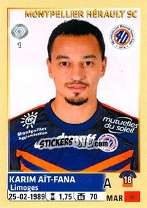 Sticker Karim Aït Fana - FOOT 2014-2015 n. 304 - Panini