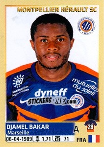 Cromo Djamel Bakar - FOOT 2014-2015 n. 305 - Panini
