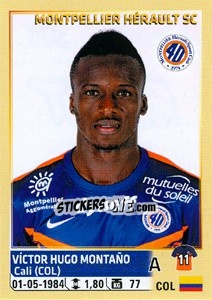 Sticker Víctor Hugo Montaño - FOOT 2014-2015 n. 309 - Panini