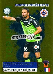 Sticker Geoffrey Jourdren - FOOT 2014-2015 n. 312 - Panini