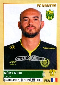 Cromo Rémy Riou - FOOT 2014-2015 n. 317 - Panini