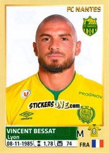 Sticker Vincent Bessat - FOOT 2014-2015 n. 326 - Panini