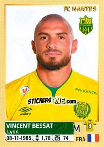 Figurina Vincent Bessat - FOOT 2014-2015 - Panini