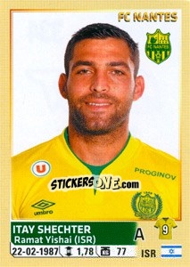 Sticker Itay Shechter - FOOT 2014-2015 n. 334 - Panini