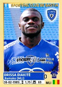 Figurina Drissa Diakité - FOOT 2014-2015 - Panini