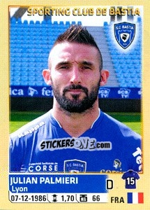 Sticker Julian Palmieri - FOOT 2014-2015 n. 8 - Panini