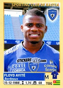 Sticker Floyd Ayité - FOOT 2014-2015 n. 12 - Panini