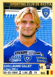 Cromo Guillaume Gillet - FOOT 2014-2015 - Panini