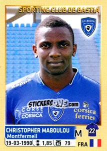 Sticker Christopher Maboulou - FOOT 2014-2015 n. 16 - Panini
