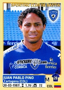 Sticker Juan Pablo Pino - FOOT 2014-2015 n. 17 - Panini