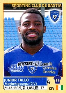 Sticker Gadji Junior Tallo - FOOT 2014-2015 n. 22 - Panini