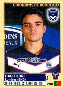 Sticker Tiago Ilori - FOOT 2014-2015 n. 32 - Panini