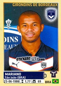 Sticker Mariano - FOOT 2014-2015 n. 33 - Panini