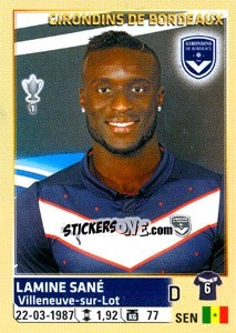 Cromo Lamine Sané - FOOT 2014-2015 n. 37 - Panini
