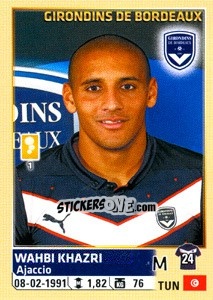 Figurina Wahbi Khazri - FOOT 2014-2015 - Panini